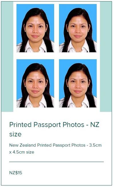 NZ Passport Photo Auckland 3.5cm by 4.5cm for Baby & Children & Adult